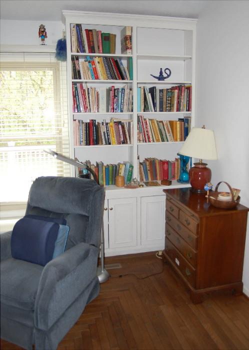 Blue Recliner, Small Dresser, & MORE Books!