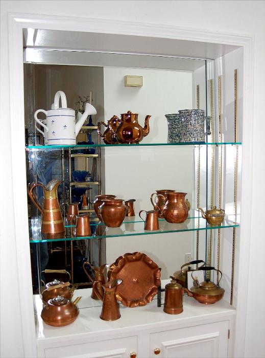 Copper Pots Pans & Decorative Copperware