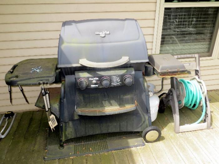 Gas Grill & Hose Reel