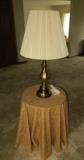 Brass Lamp & Lamp Table