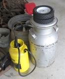 Milk Can & Garden Sprayer