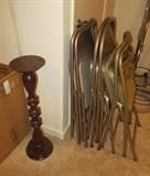 Plant Stand & Folding Chairs
