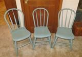 Set 3 Plank Bottom Chairs