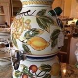       Dispenser  with colorful painted fruit 