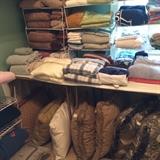      So many linens, pillows, and sets of bedding