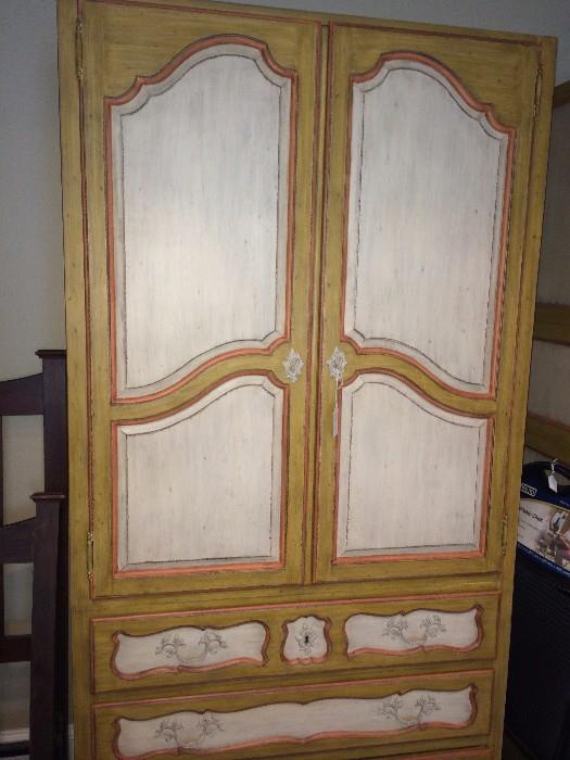            French style antique armoire