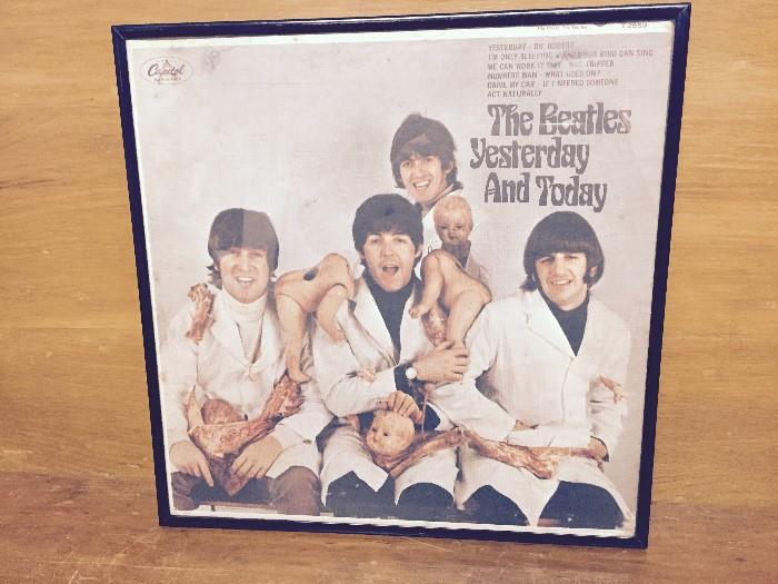 Framed original Beatles Butcher album