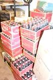 Very collectible Coca-Cola bottles in cases