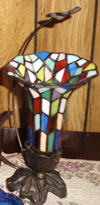 Small table lamps loaded with colors.