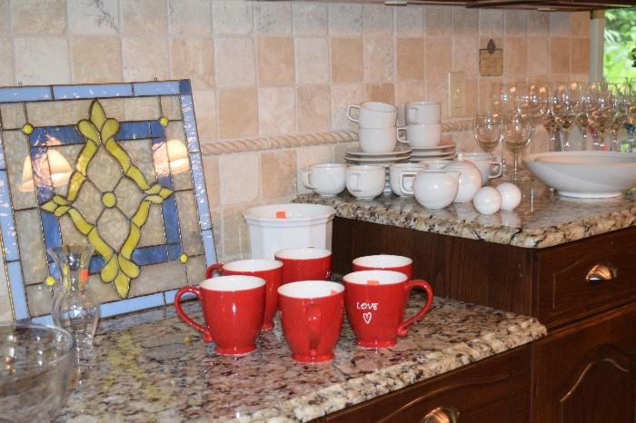 Stained Glass, Dishware, Stemware, Coffee Mugs