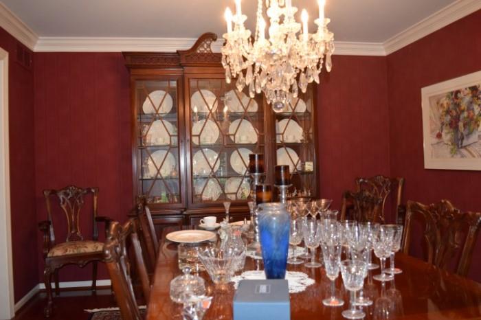 Dining Room, China, Vases, Glassware and area rug