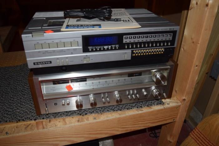 Sanyo and Sharp Receiver Stereo System