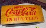 Antique wood coca-cola case