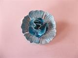 enamel blue rose pin
