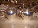sterling silver cream and sugar