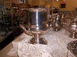 silver plate urn