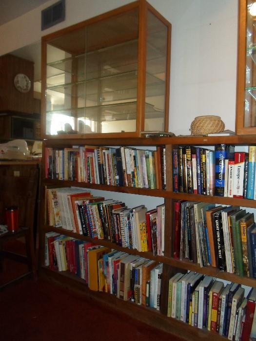 Books, Bookcase, Vintage Waddell Display Cabinet