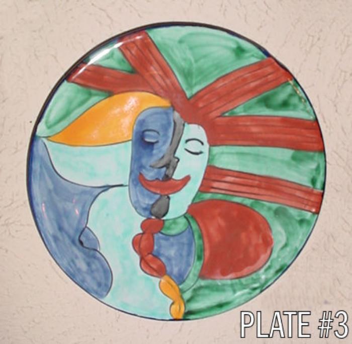 Picasso replica plates for decoration hand painted