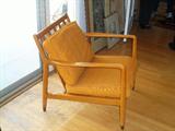 This mid century chair needs a little TLC but it will be beautiful once it is completed.
