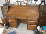 Beautiful roll top desk.
