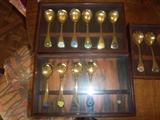 Georg Jensen gold plated sterling silver spoons