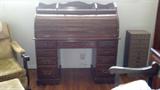 Beautiful roll top desk.