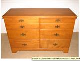 dresser drawers wood solid oak ethan allen
