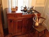 ethan allen dry sink copper lined