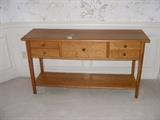Cherry console table.