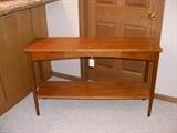 Teak console table.