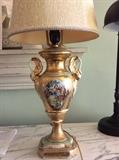 This dresden style lamp is a classic beauty!