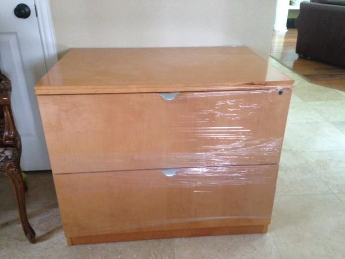 Two drawer file cabinet. Very sturdy.