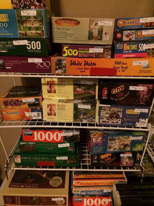      Great assortment of games & puzzles