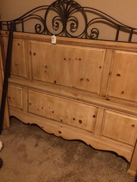 Queen headboard has matching dresser & armoire.