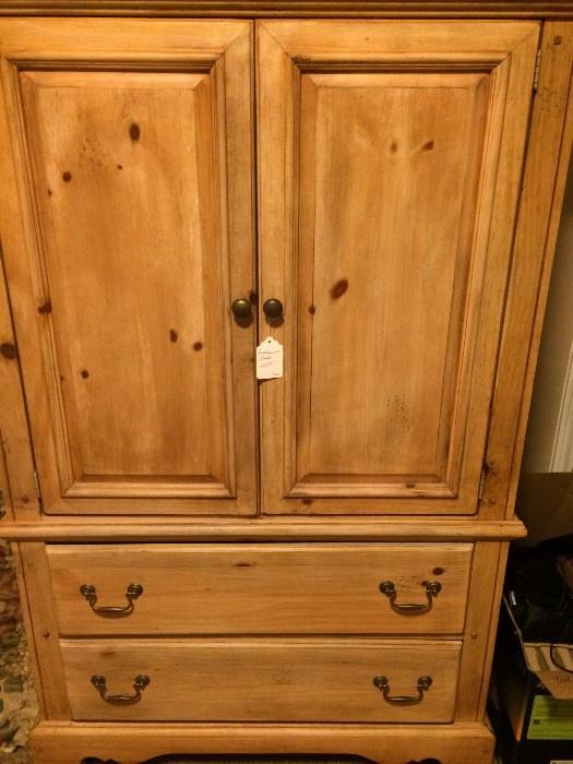  Armoire has matching  queen headboard  & dresser.