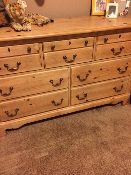 Dresser has matching  queen headboard  & armoire.