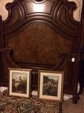   Lovely queen headboard and footboard bed set