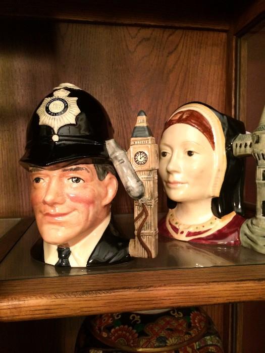 Royal Doulton "The London Bobby" & "Catherine of Aragon"  mugs