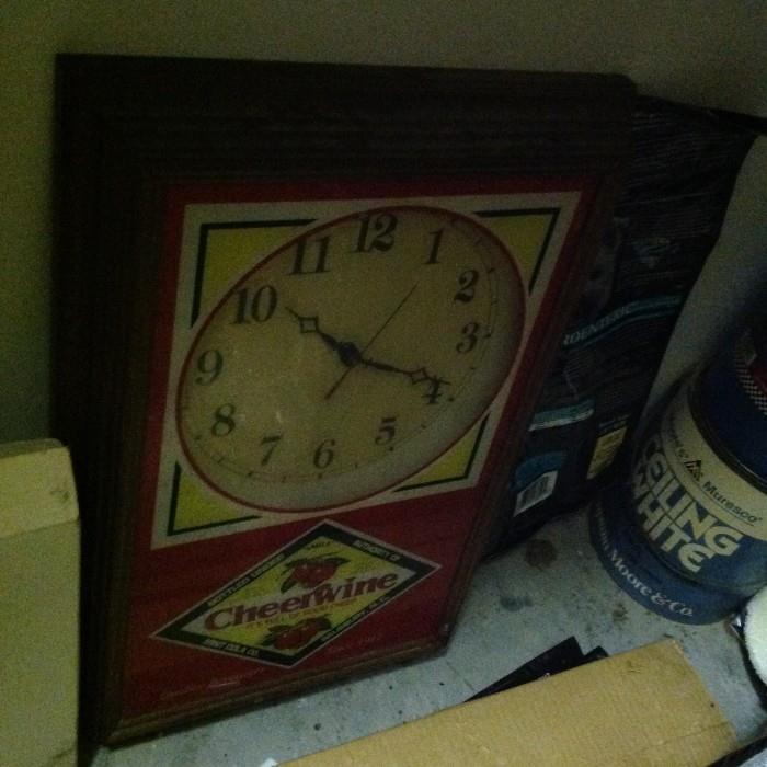 Vintage Cheerwine Wall Clock $ 60.00