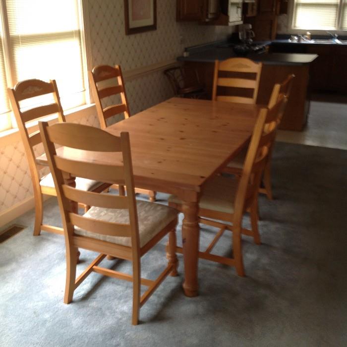 Dining Table / 6 Chairs $ 300.00