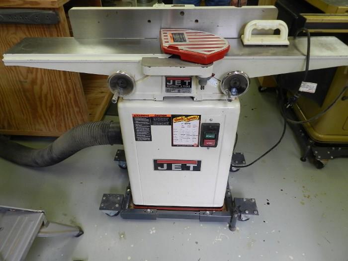 Jet 6" cabinet style jointer.  8 years old in great condition.  