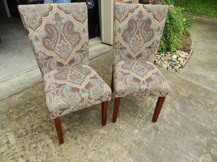 2 Parsons Chairs - like new condition