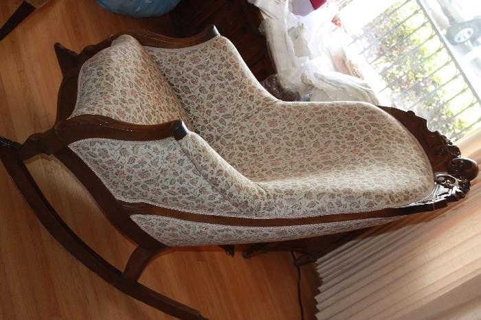 rocker - rocking chair - reputed by the family to be haunted... (or at least hurting people - so buy at your own risk!!!!)