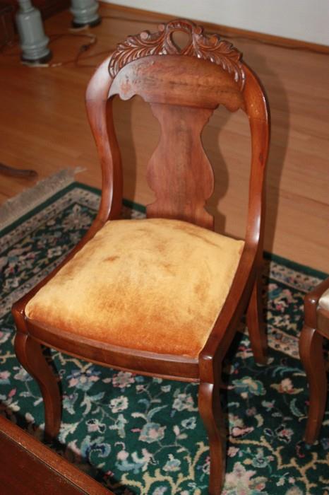 Side chair - mahogany