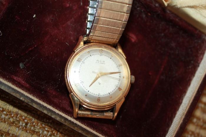 Elgin watch in original (damaged) case
