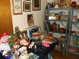 Christmas items and vintage toys