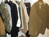 WWII coat, other military uniforms, & vintage clothes