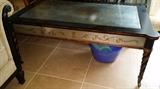 Lillian August Painted glass top table