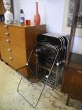 Italian design folding chairs.