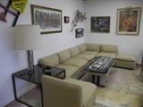 Signed Steelcase sectional sofa with original fabric.
